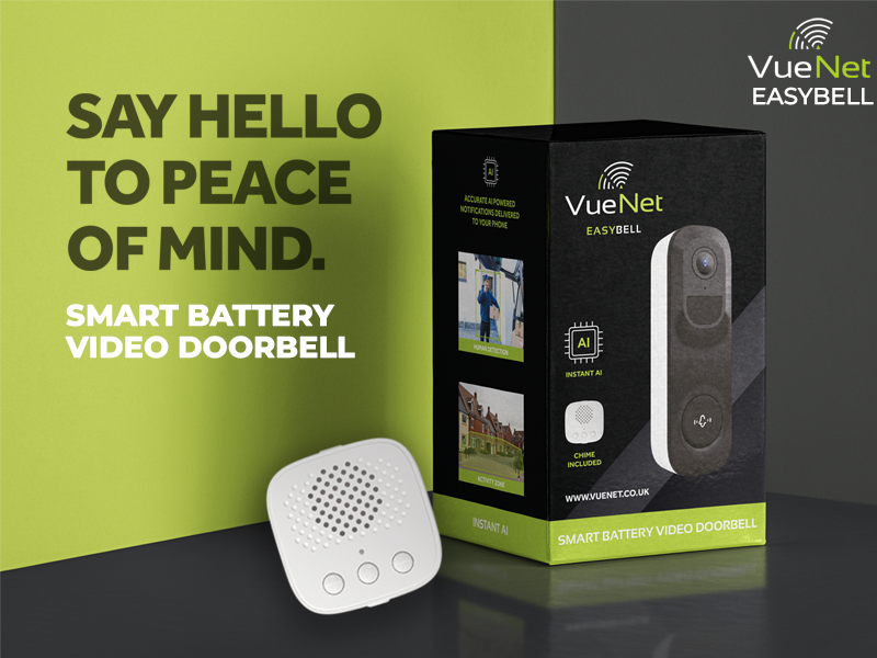VueNet EasyBell Battery Wi-Fi Doorbell