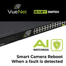 VueNet EasySwitch 24 Port - 100mbps PoE Network Switch