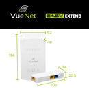 VueNet EasyExtend 2 Port - External PoE Powered Range Extender +130M