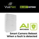 VueNet EasyExtend 4 Port - External PoE Powered Range Extender +130M