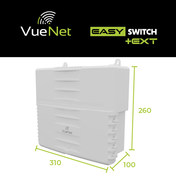 VueNet EasySwitch External 8 Port - PoE Network Switch