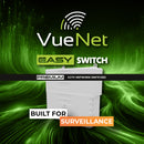 VueNet EasySwitch External 8 Port - PoE Network Switch