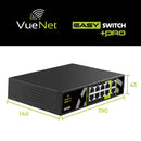 VueNet EasySwitch PRO 8 Port - 1000mbps PoE Network Switch