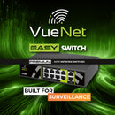 VueNet EasySwitch PRO 8 Port - 1000mbps PoE Network Switch