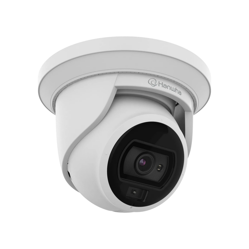 Hanwha Vision - ANE-L7012L 4MP White Light Flateye Turret Camera