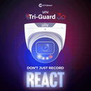 UNV Tri-Guard 3.0 Bullet Camera (4MP/2.8mm) with SIP Audio & Light Alarms and OwlView Night Vision