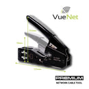 VueNet EasyCrimp PRO - Premium Network RJ45 Cable Tool