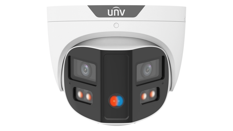 UNV Tri-Guard 2.0 OmniView Turret - 8MP Dual Lens Camera with 180° Range
