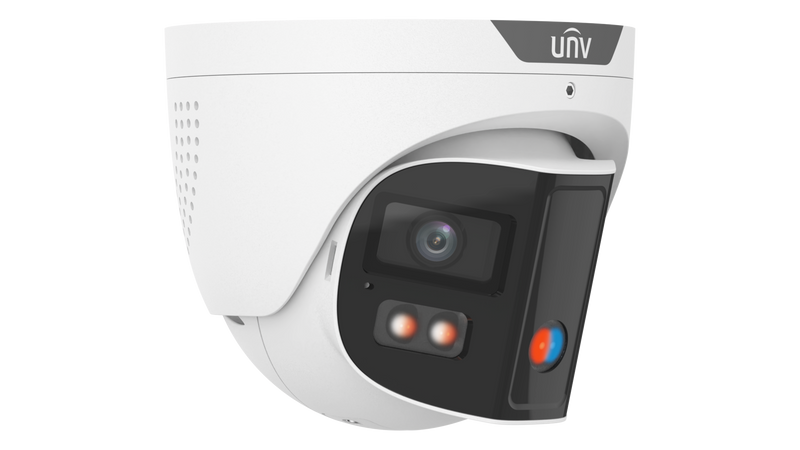 UNV Tri-Guard 2.0 OmniView Turret - 8MP Dual Lens Camera with 180° Range