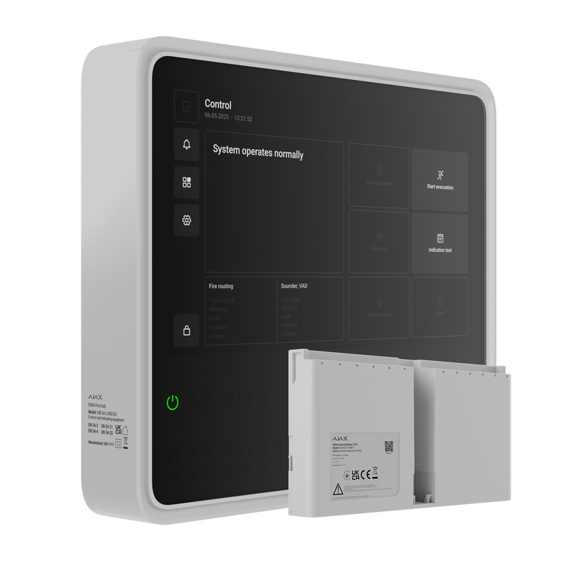 AJAX EN54 Fire Hub Jeweller