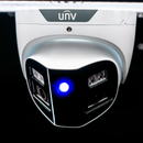 UNV Tri-Guard 2.0 OmniView Turret Camera (8MP) Dual Lens Camera with 180¬∞ Range and Audio & Light Alarms