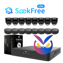 UNV SeekFree Lite Kit | 8 OwlView Turret Cameras (4MP)